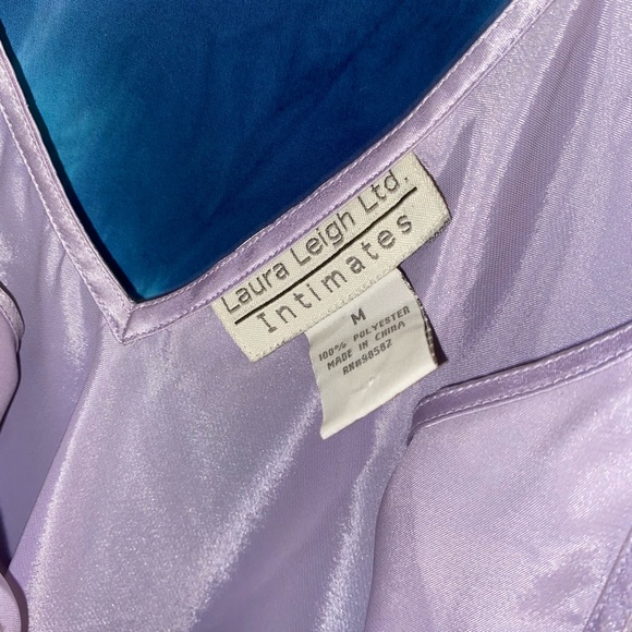 Lavender silk slip dress - Picture 2 of 3